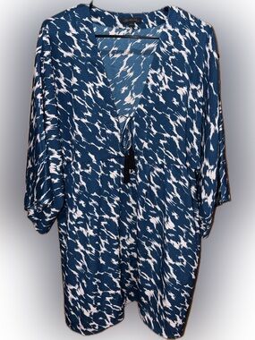Rachel Zoe Pea In The Pod Maternity V-Neck Tunic with Tassel Tie L